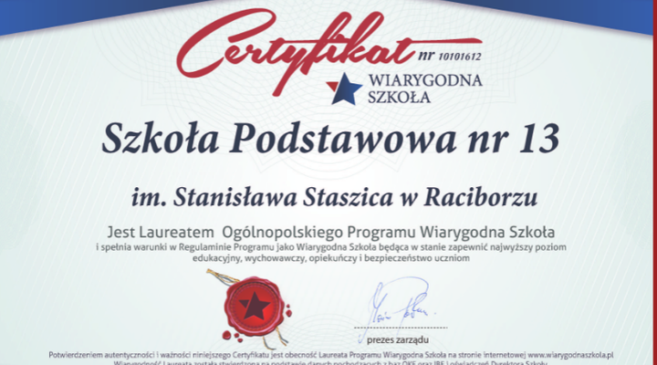 Szkoła podstawowa nr 13 im. Stanisława Staszica w Raciborzu
